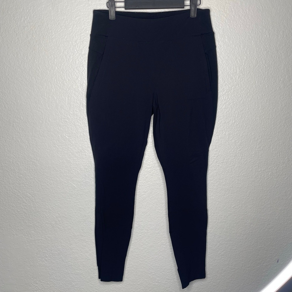 Athleta Headlands Hybrid Trek Tight Black Hiking Leggings Pants Womens 12